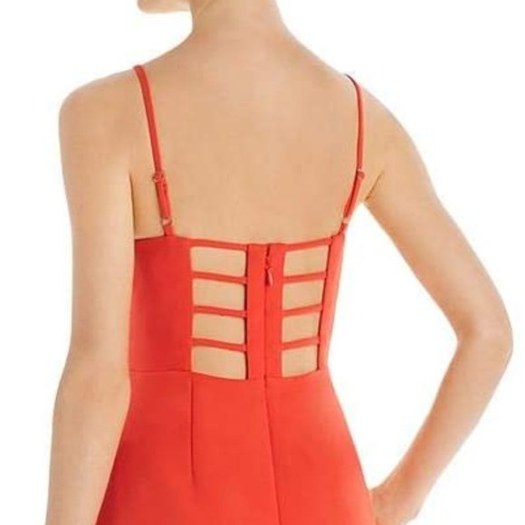 BCBGMAXAZRIA Women's Strappy Caged Gown Size-12 NWT - Picture 4 of 9